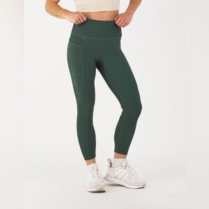 Girlfriend Collective Green Moss compressive pocket legging